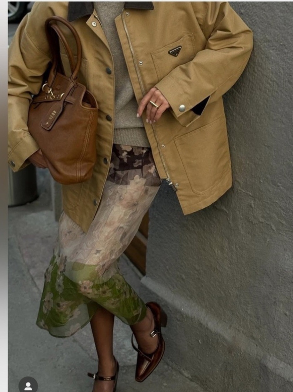 Zara Floral Printed Organza Midi Skirt - Picture 7 of 8